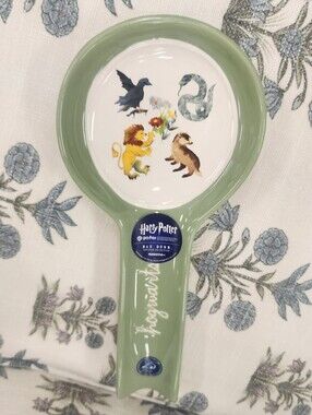 Rae Dunn Sage Green Harry Potter Spoon Rest with House Creatures